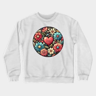 Floraison d'amour. Crewneck Sweatshirt